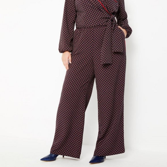 Eloquii Pants - Eloquii Pajama Pants Women Printed Wide Le…